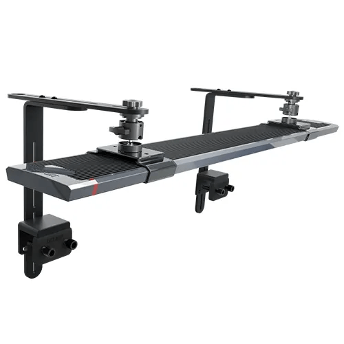Zetlight L Shape Bracket for M5 Light Set mounted for aquarium light positioning.