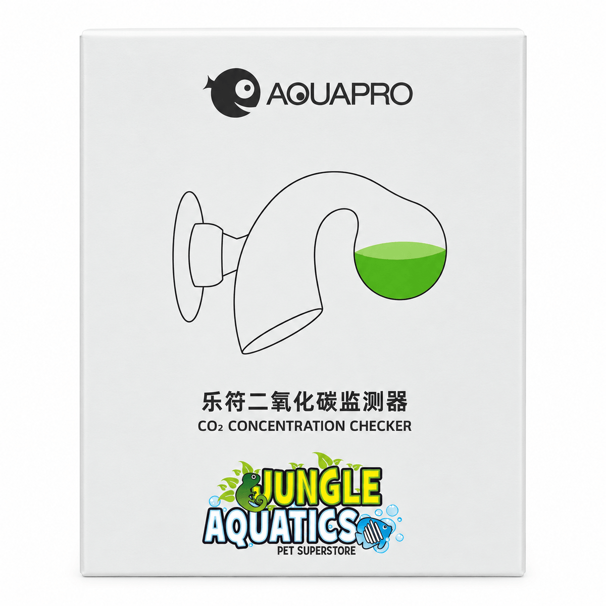 CO2 Checker and Liquid packaging for monitoring CO2 concentration in aquariums by Aouapro.