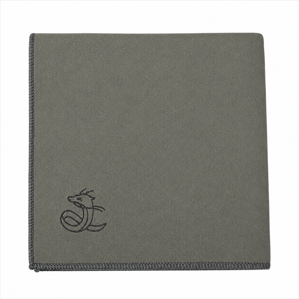 Chihiros Tank Cleaning Cloth in grey with embroidered logo, designed for effective aquarium cleaning.