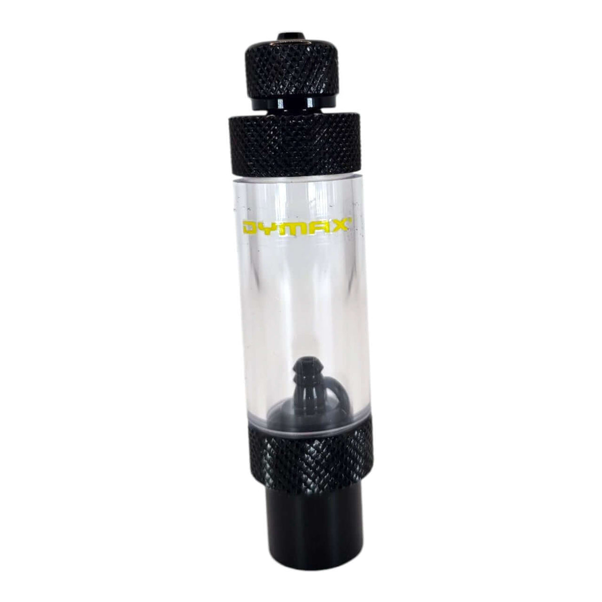 Dymax CO2 Bubble Counter Single End, high-quality aluminum, non-backflow feature, clear acrylic housing, durable design