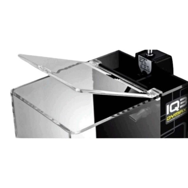 Dymax IQ Aquarium Lid on top of an aquarium, designed to prevent fish jumping and reduce evaporation.