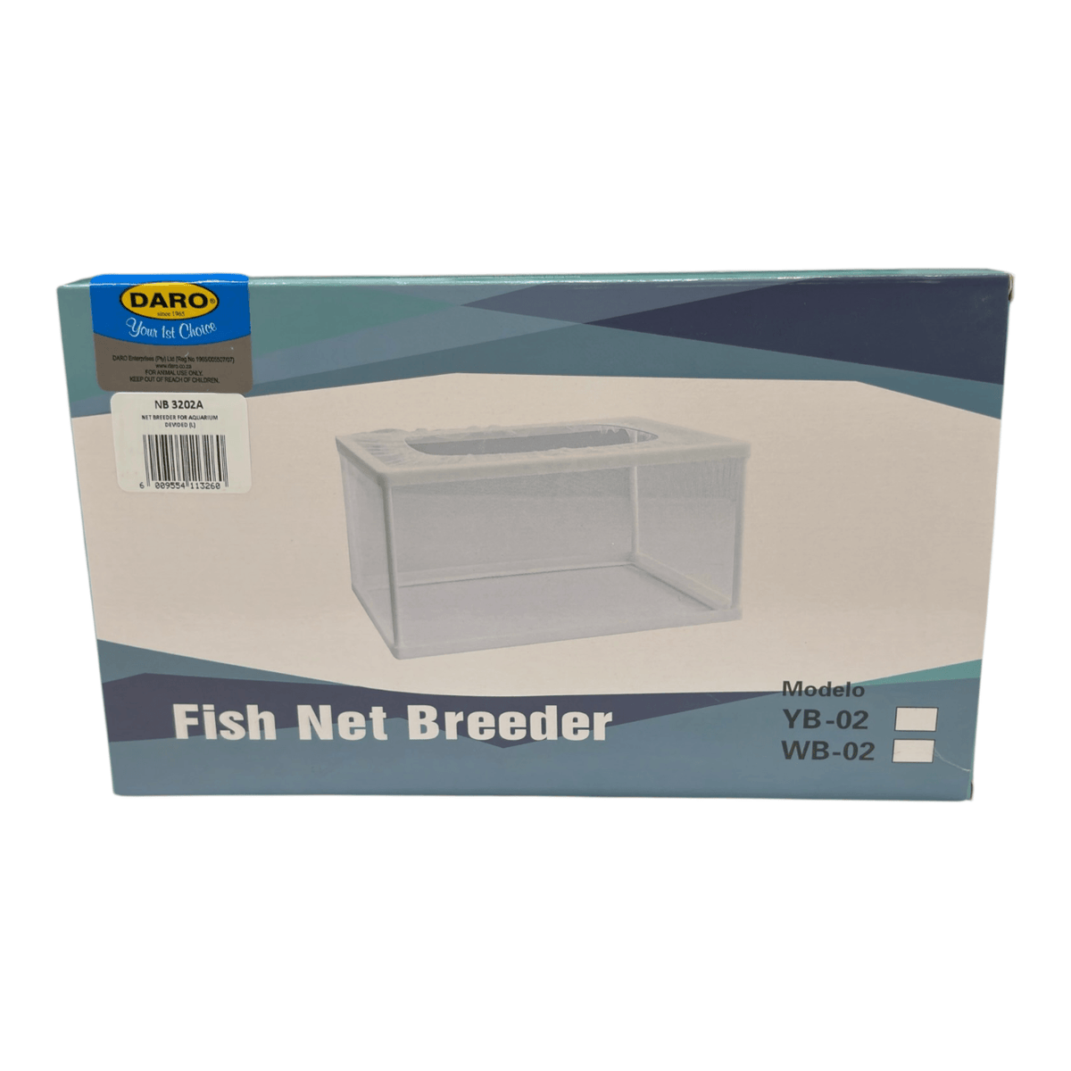 Fishnet Breeder Double aquarium breeding box for small fish isolation and safety.