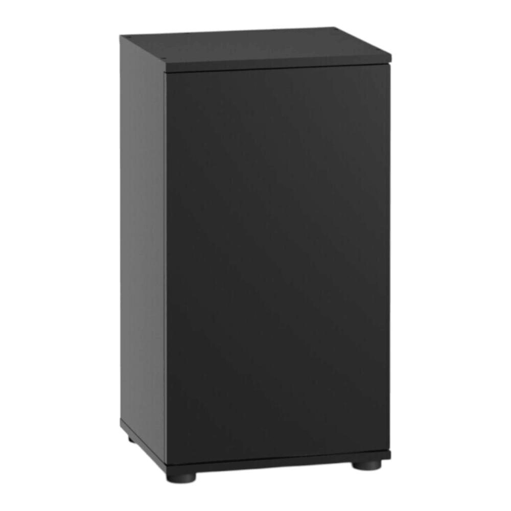Juwel Vio Cube 54 Series black cabinet for stylish aquascaping setup.
