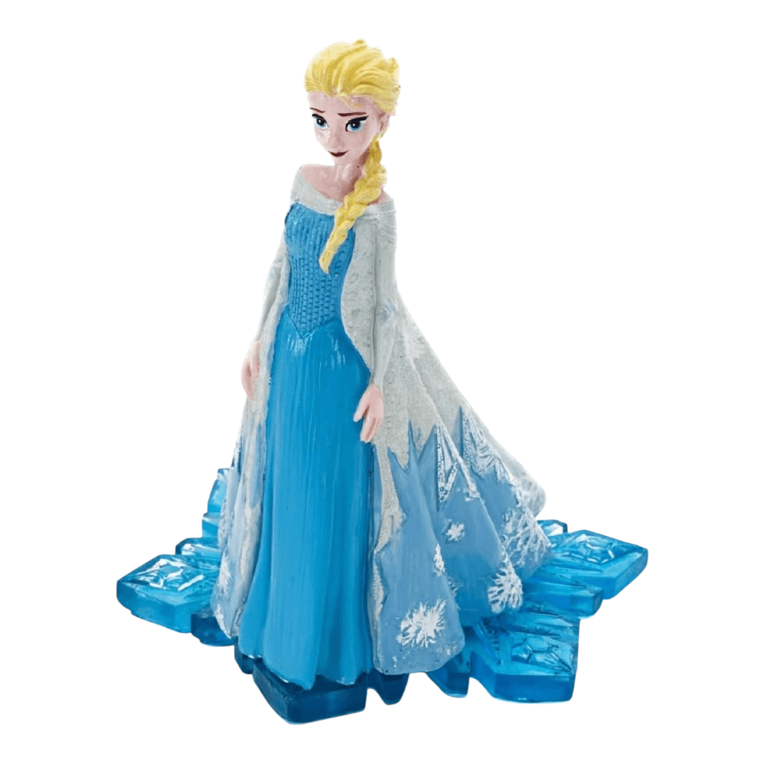 Penn-Plax Disney’s Frozen 4-Piece Aquarium Decoration Bundle featuring Elsa on a blue ice base.