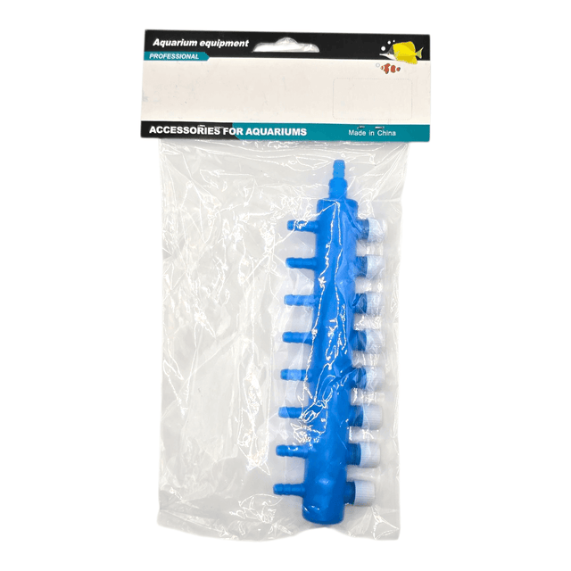 Plastic Air Splitter with Control Valves packaged for aquarium equipment