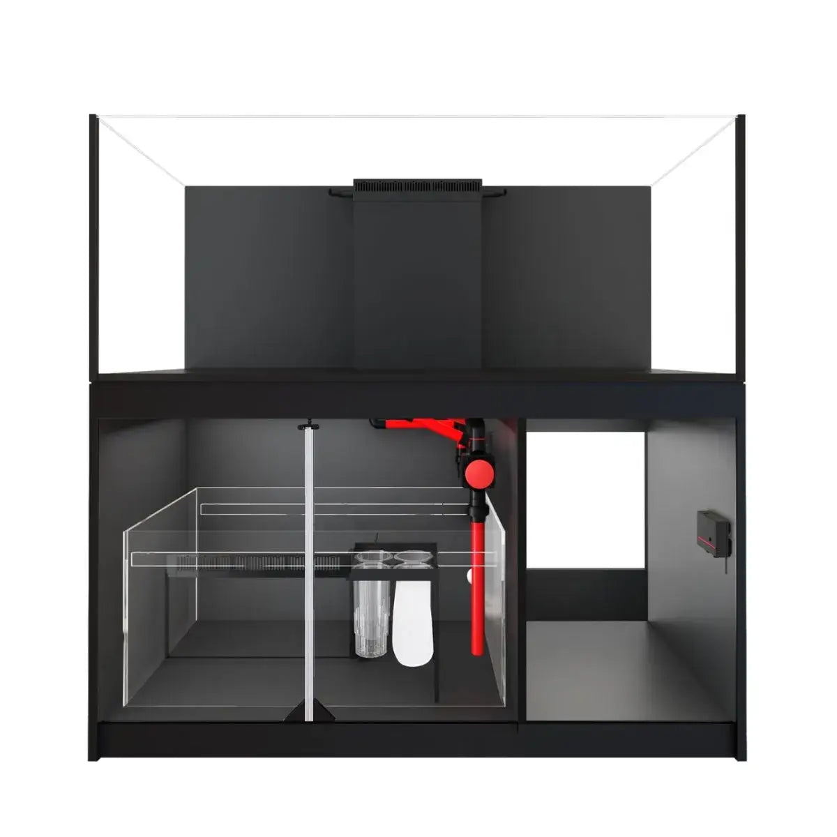 Red Sea Reefer G2+ 525 Aquarium with filtration and management systems, designed for reef tank hobbyists.