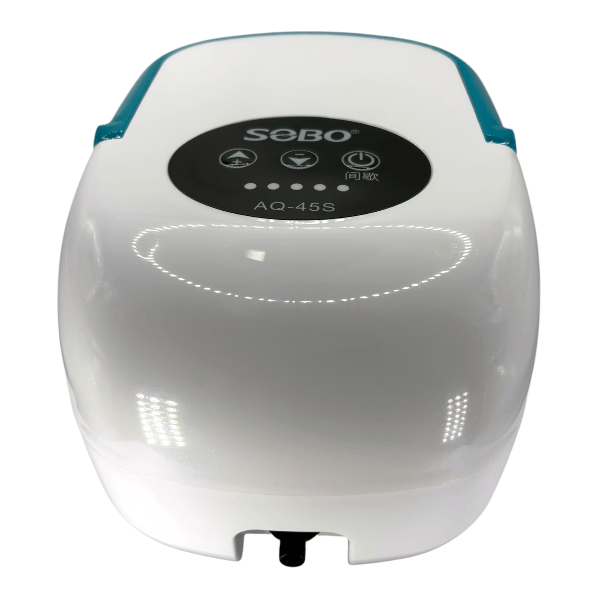 SOBO AQ Series AC/DC Air Pump for aquariums with dual power options for emergency oxygen supply.