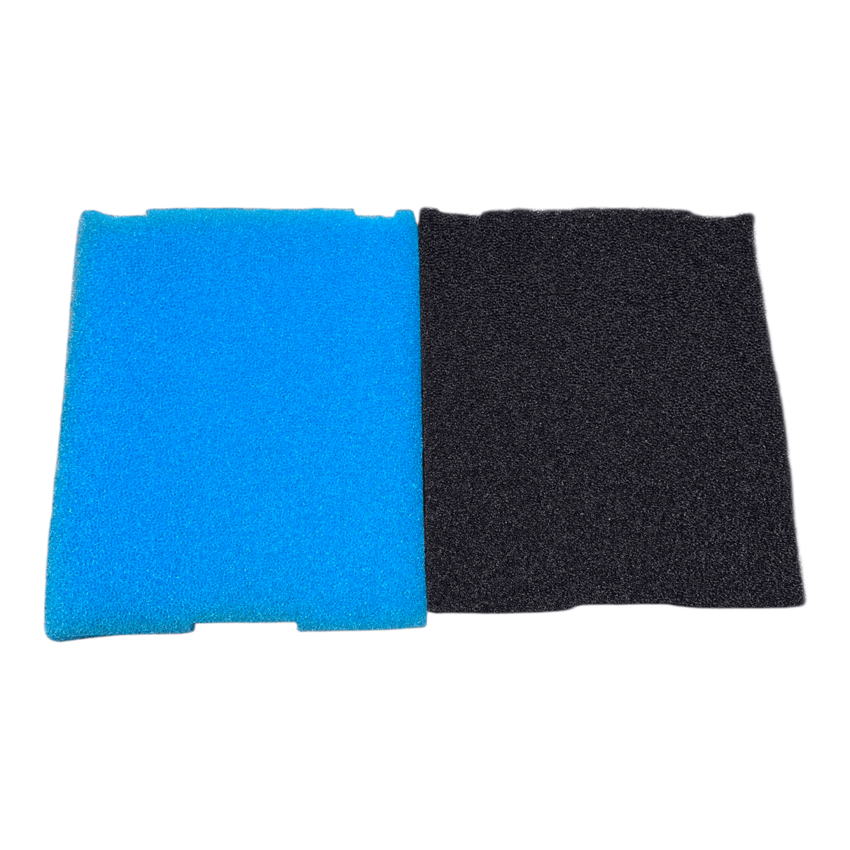 SOBO WP-360FPUV Sponge Replacement set of blue and black internal filter sponges for pond filters.