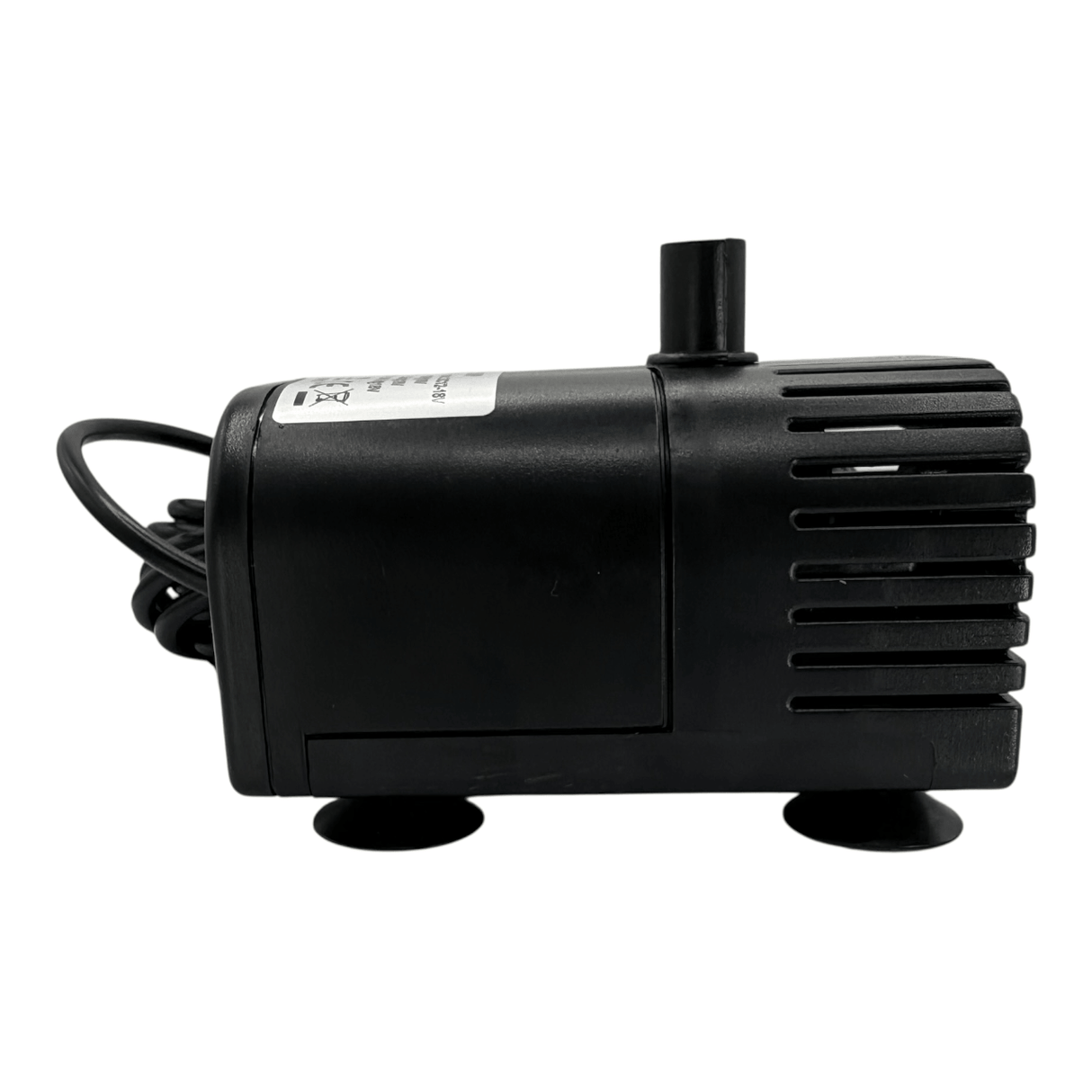 Solar Fountain Pump Kit with Solar Panel side view of pump unit for water features and fountains