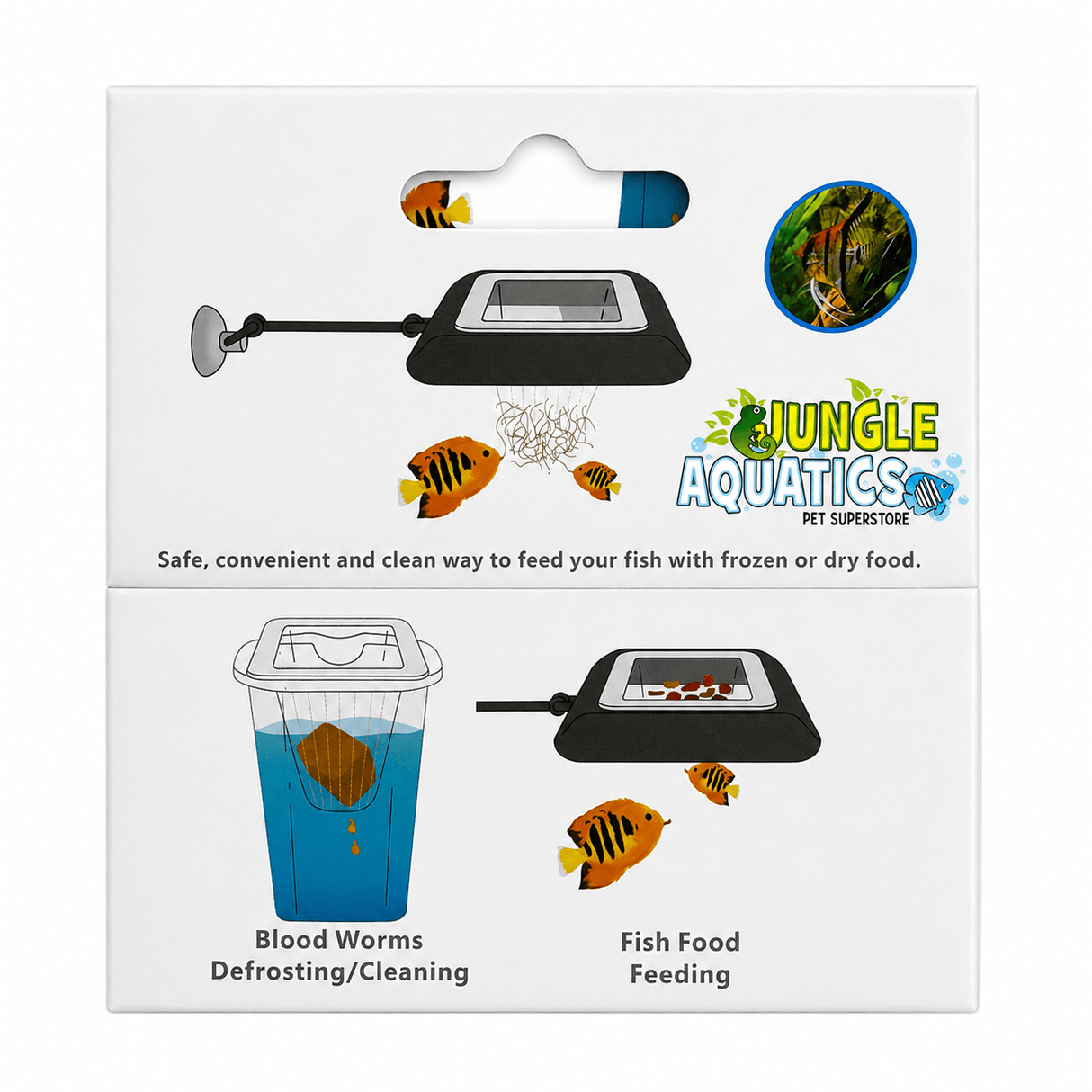 Superfish Easy Feeder 3 in 1 Set for clean and easy fish feeding with frozen and dry food.
