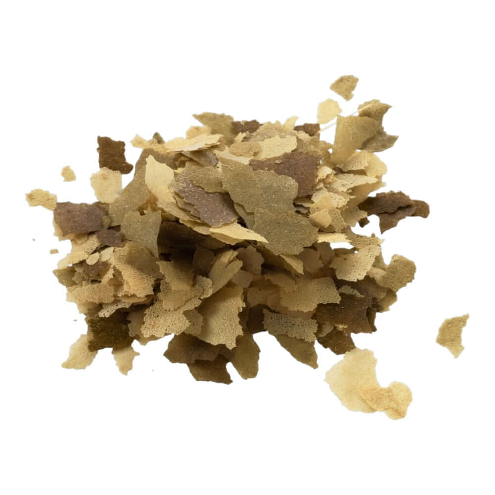 Tetra Goldfish Flakes, nutritious flake food for goldfish and coldwater fish, promoting health and activity.