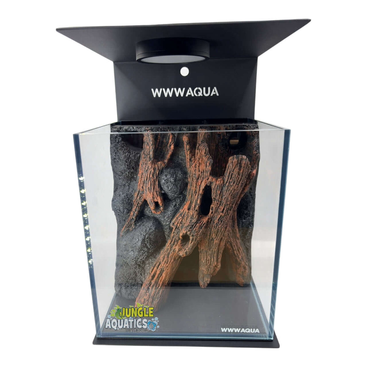 Themed WWW Betta Aqua Aquariums with detailed 3D background for striking aquatic display.