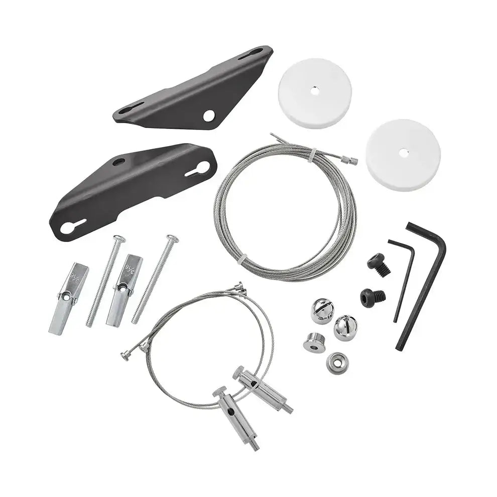 AI Hydra Edge mounting hardware kit including brackets, cables, and necessary installation tools.