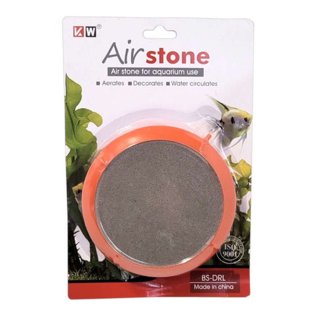 Airstone Disk Round 90mm for aquariums, aerates water and promotes healthy fish circulation.