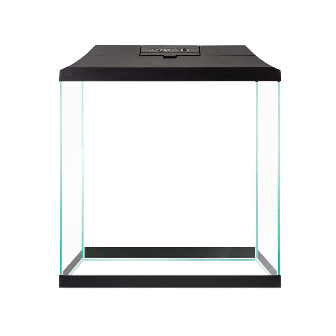 Aquael Leddy Mini 30 Creative Set aquarium, compact design with FLOAT glass and protective bottom frame.