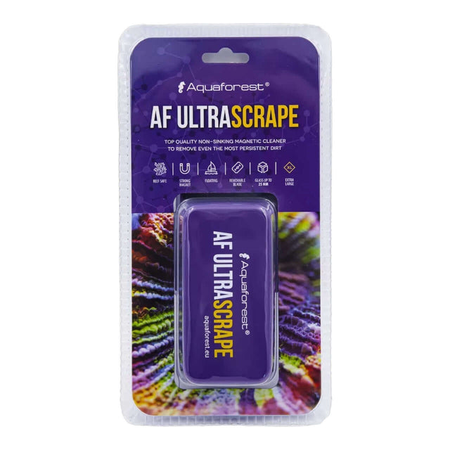 Aquaforest Ultra Scrape magnetic aquarium glass cleaner for easy maintenance, suitable for freshwater and saltwater.