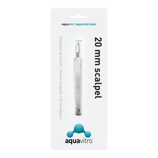 Aquavitro 20 mm scalpel for fragging and propagation in aquariums, featuring premium surgical stainless steel.