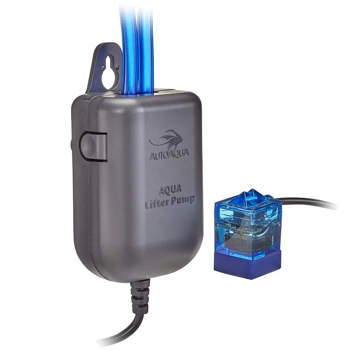 AutoAqua Smart ATO Lifter with optical sensor and water pump for aquarium level control.