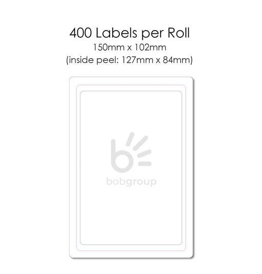 BobGo Waybill Stickers 150mm x 102mm - 4x 400 Labels Value Pack - Buy Online - Jungle Aquatics