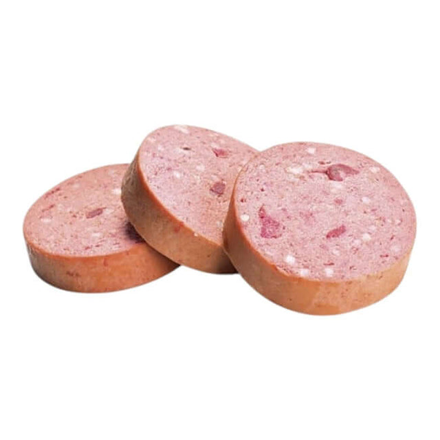 Brit Premium Chicken Sausage slices for dogs, 800g, packed with high-quality protein and essential nutrients.