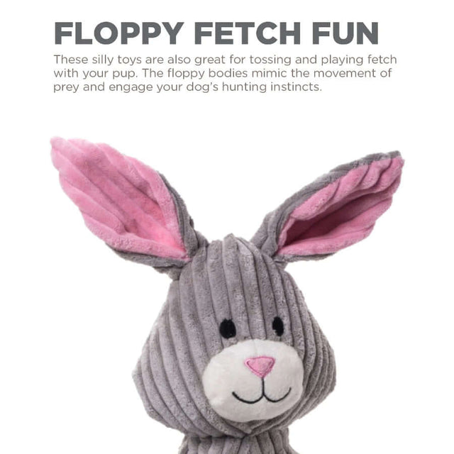 Charming Pet Thunder Tuggerz Bunny for fetching and tugging fun with your pup, engaging their instincts.
