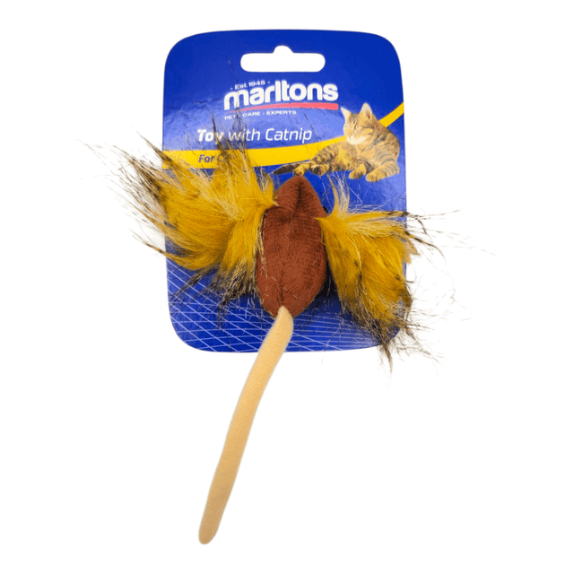 Crazy Ear Mouse Cat Toy with catnip, featuring a whimsical design and colorful fur for feline entertainment.