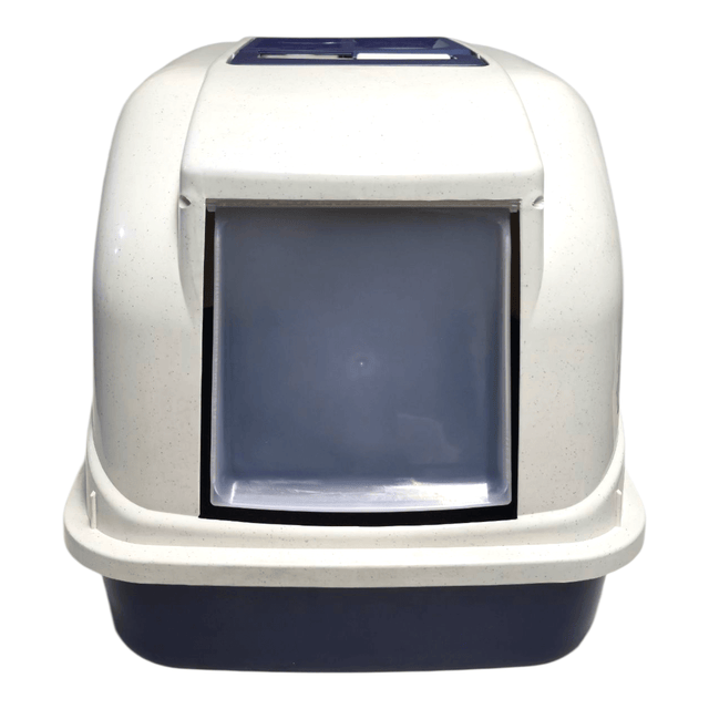 Durable Cat Loo with Hood designed for indoor and outdoor use, featuring a smooth, easy-to-clean surface.