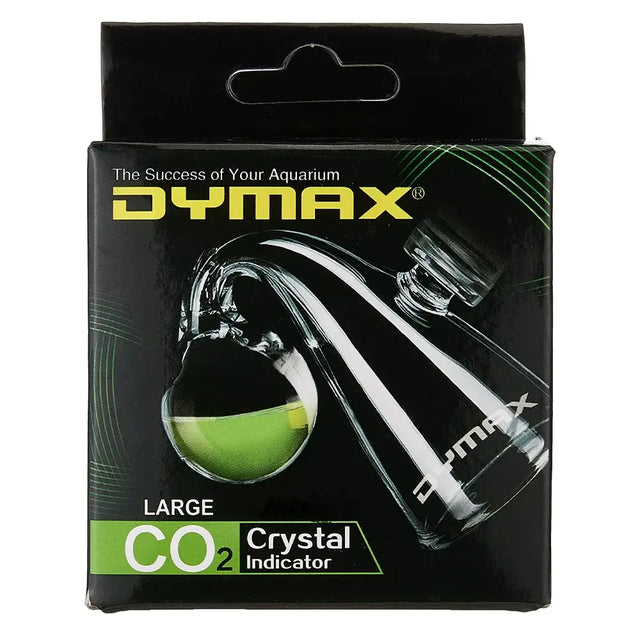 Dymax CO2 Indicator kit for easy monitoring of aquarium CO2 levels; includes drop checker and suction cup.