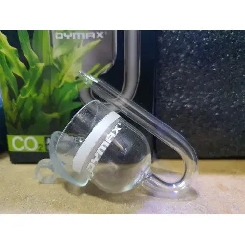 Dymax Glass Atomizer GA-102 for CO2 enrichment in planted aquariums, made of crystal clear material, ideal for aquatic plants.