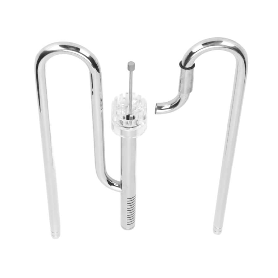 Dymax Stainless Steel Lily Pipe Set with Skimmer, durable and sleek design for aquarium filtration