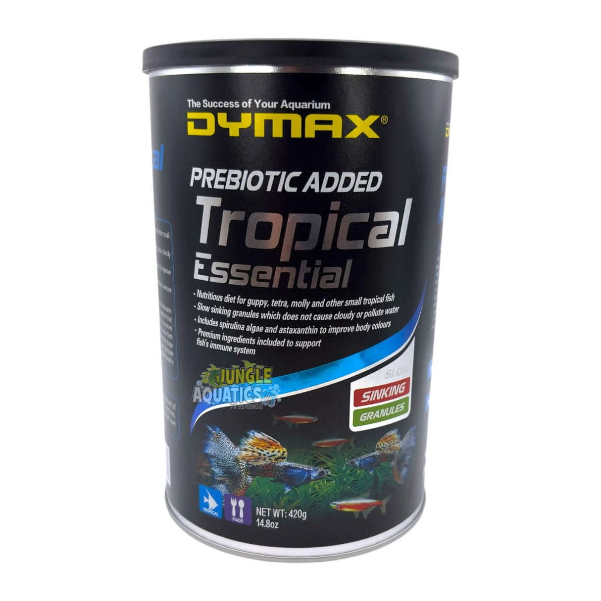 Dymax Tropical Essential slow-sinking granules for small tropical fish nutritional food