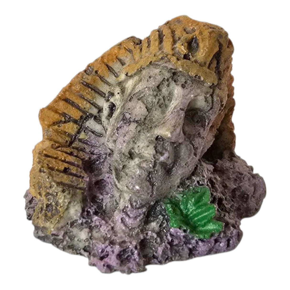Small Egyptian Pharaoh head decor piece for aquariums and reptile habitats, featuring a weathered design.