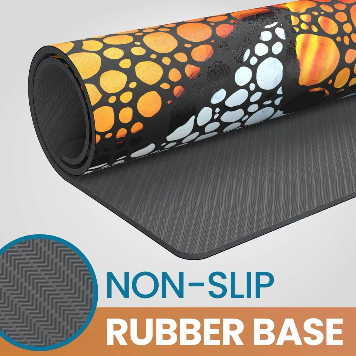 Flipper Clownfish Anti-Fatigue Floor Mat with non-slip rubber base and vibrant design, ideal for home decor and aquarists.