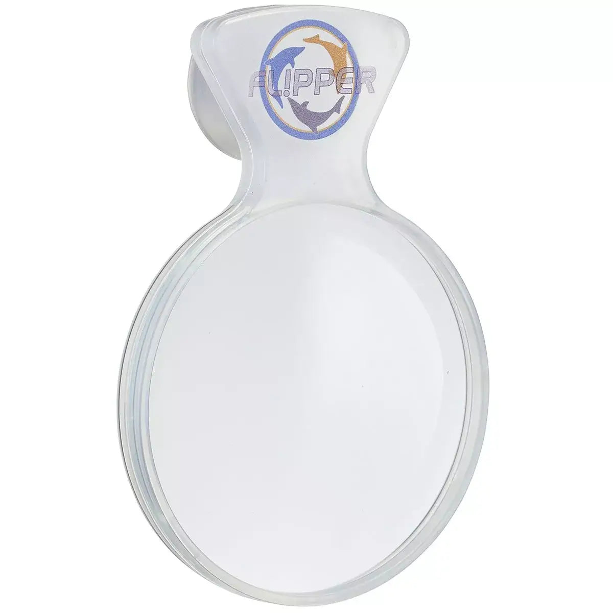 Flipper DeepSee Clear 4-inch magnified viewer with optical grade lens and magnet for aquarium use.