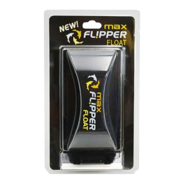 Flipper Float Aquarium Magnet Cleaner packaging showcasing its new design, ideal for removing algae from aquarium glass.