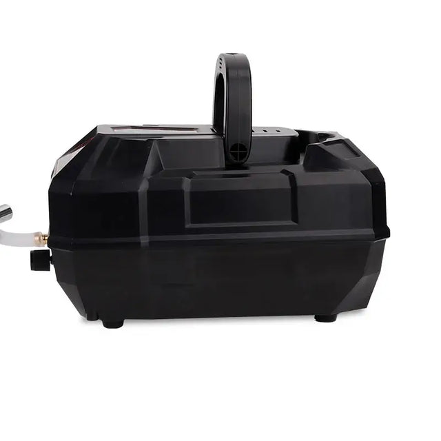 Hygger Portable Air Pump Kit side view showcasing its compact design and durable casing.