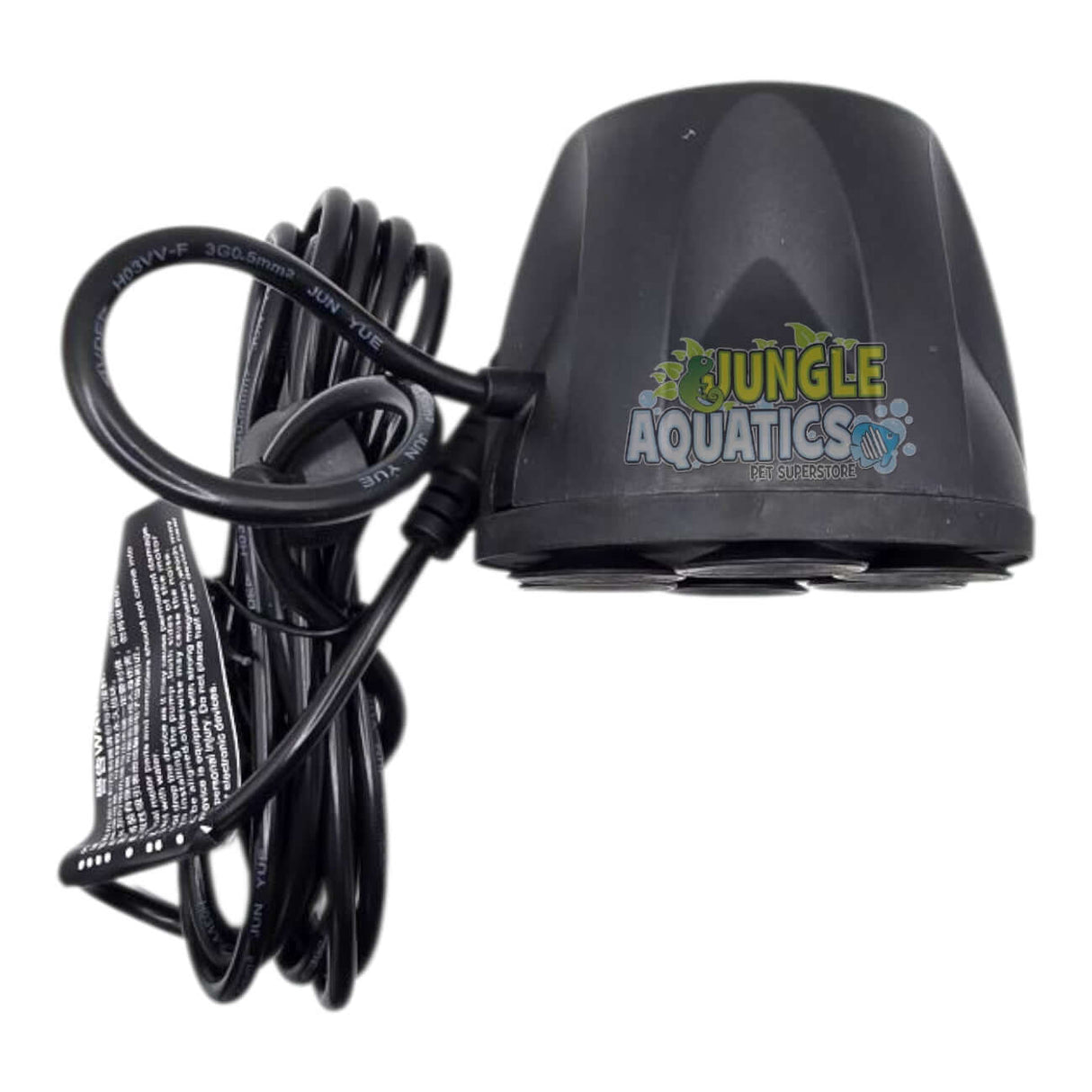 Jecod DMP Wavemaker with Bluetooth control and LCD display for aquariums, featuring a sleek black design.