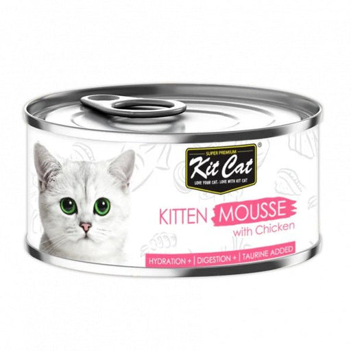 Kit Cat Kitten Chicken Mousse 80g - Buy Online - Jungle Aquatics