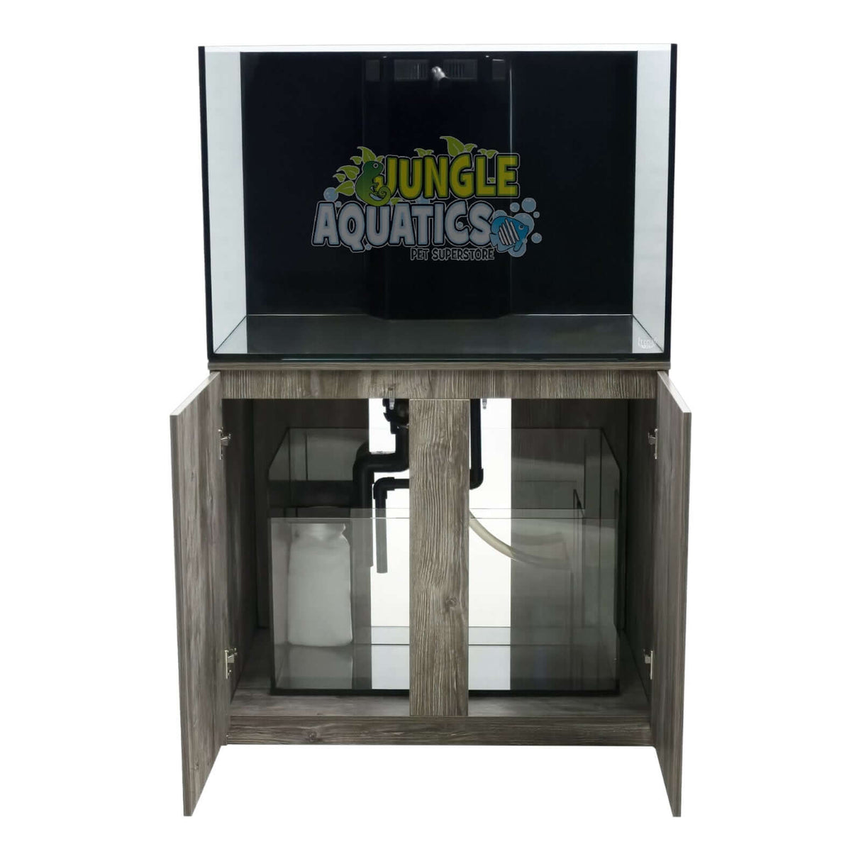 Kraken Aquarium with Sump and Cabinet featuring premium Starfire glass and sleek design for aquatic enthusiasts.