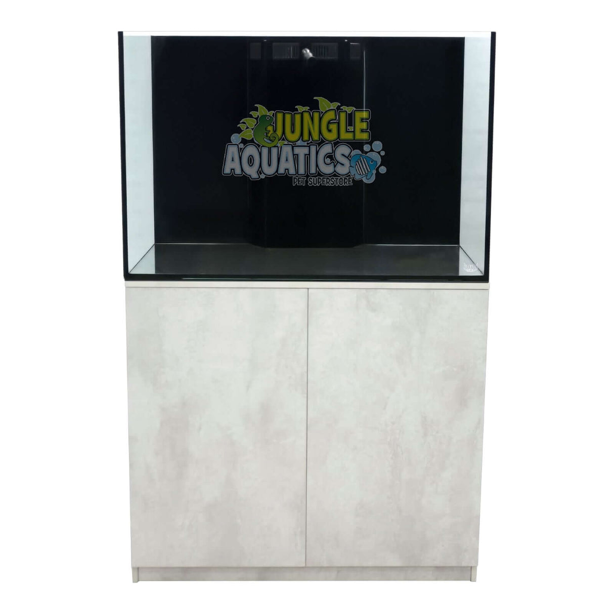 Kraken Aquarium with Sump and Cabinet made of premium Starfire glass, featuring a sleek design and integrated filtration.