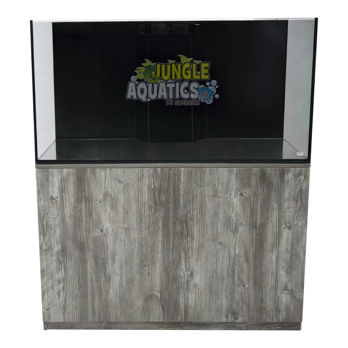 Kraken Aquarium with sump, premium Starfire glass, sleek design, and cabinet for stunning aquatic displays.