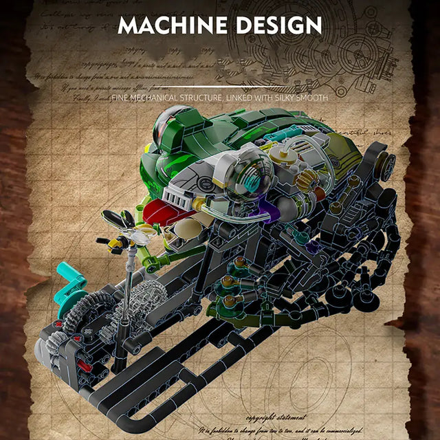 MJI Machinery Frog 13058 detailed machine design showcasing fine mechanical structure and silky smooth assembly.