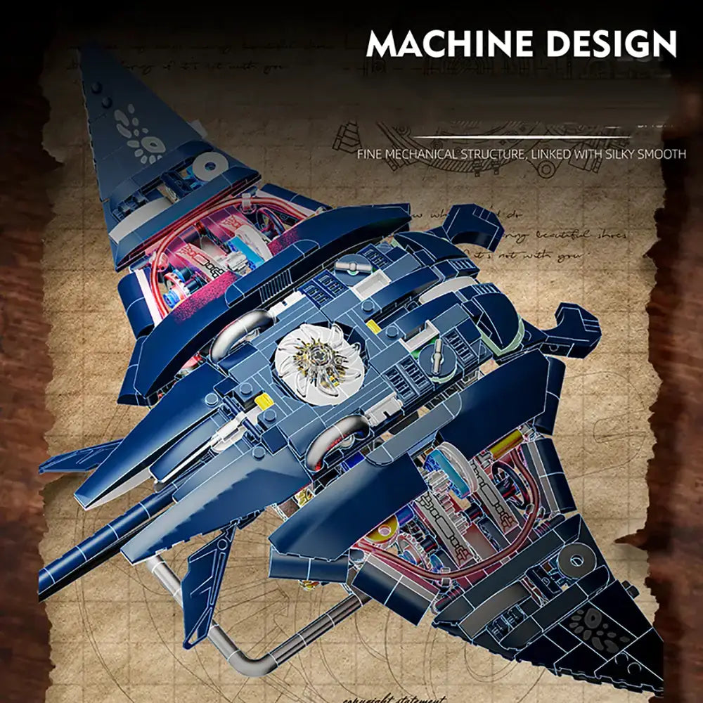 MJI Machinery Mobulidae 13057 showcasing fine mechanical structure and smooth design features.