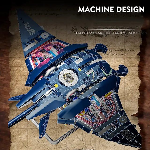 MJI Machinery Mobulidae 13057 showcasing fine mechanical structure and smooth design features.
