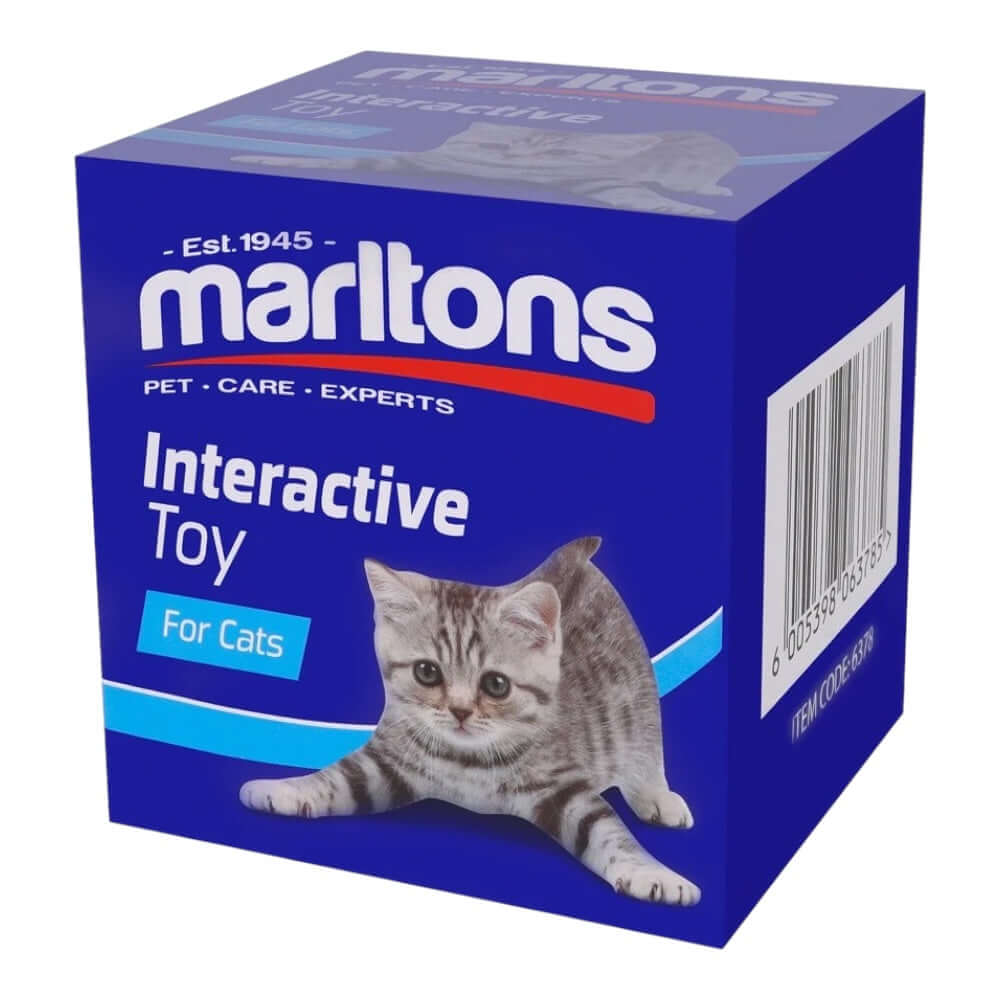 Marltons Interactive Toy box for cats, designed for fun and stimulation to keep cats engaged and active.