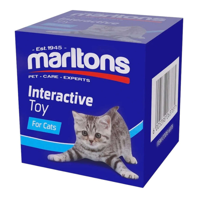 Marltons Interactive Toy box for cats, designed for fun and stimulation to keep cats engaged and active.
