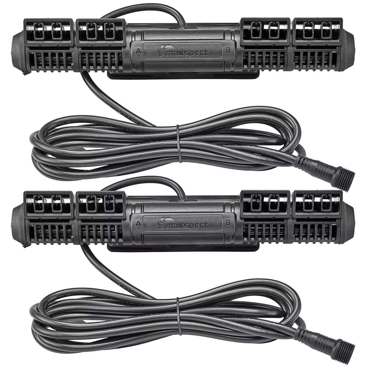 Maxspect Gyre XF330 Cloud Edition dual pump with connectors and cables for advanced aquarium water flow control.