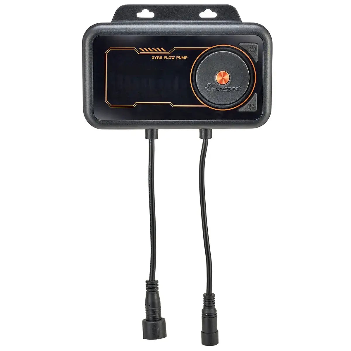 Maxspect MJ-GF Gyre Flow Pumps control unit with adjustable settings and dual connections for customizable water flow.
