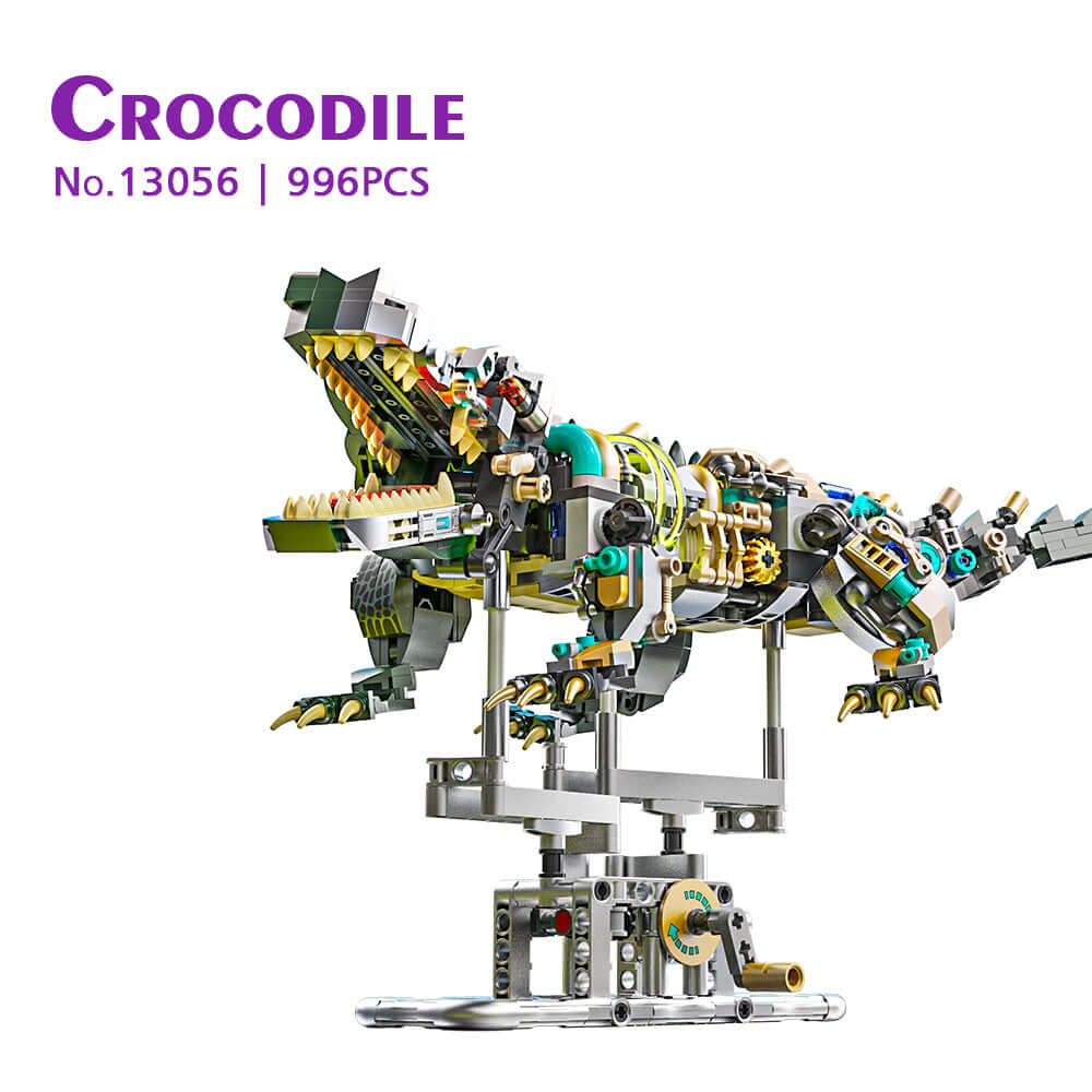 Image of MJI Machinery Crocodile 13056 building block set with 996 pieces, showcasing its intricate design and quality.