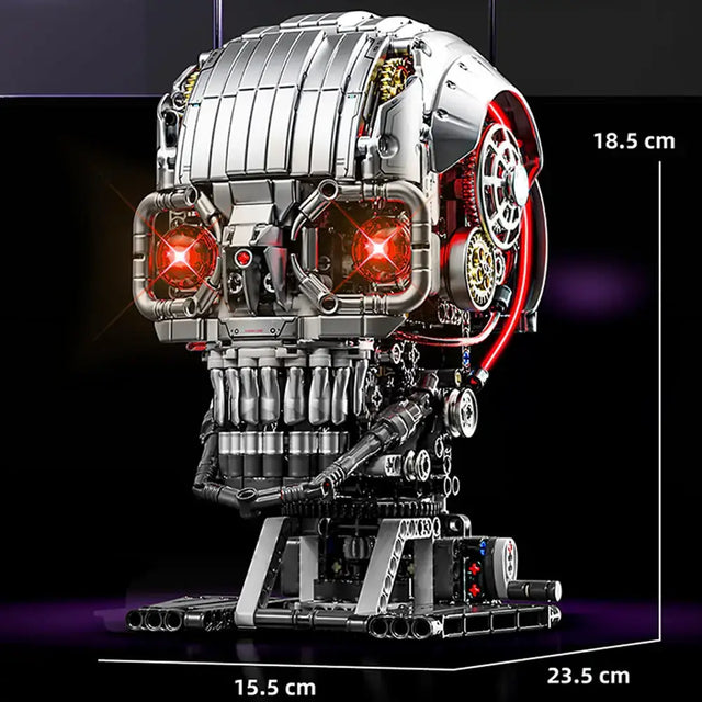 MJI Mechanical Skeleton 13089 detailed view with dimensions shown for creative building projects.